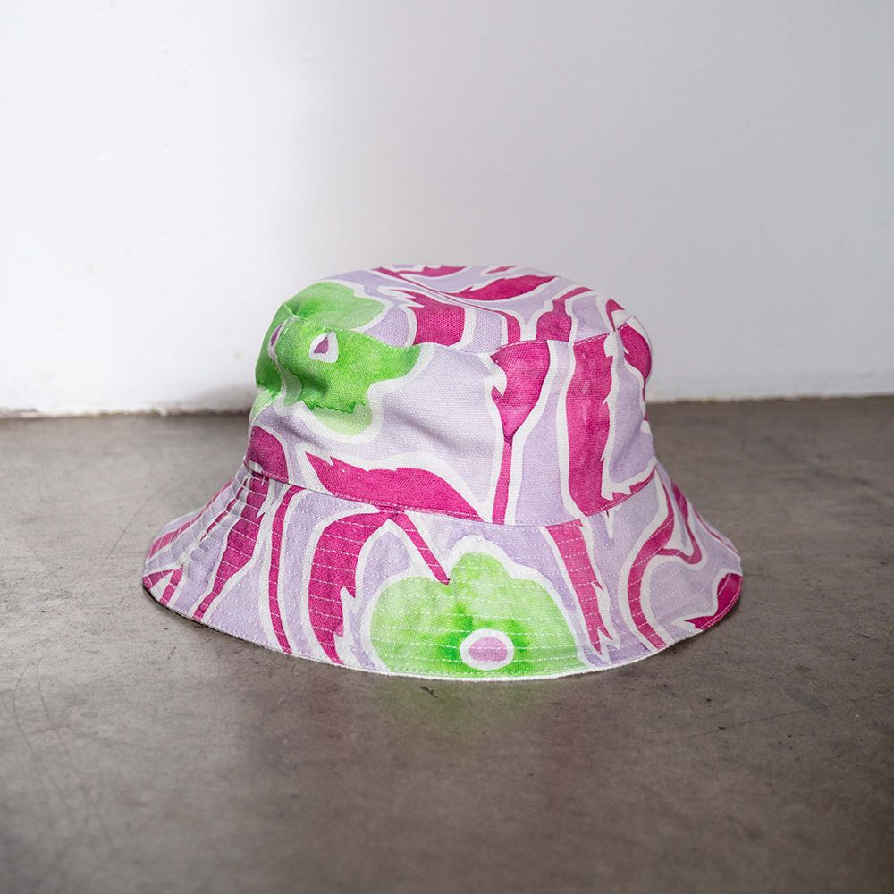 Making the Elbe Textiles Sorrento Bucket Hat in custom printed cotton canvas fabric!